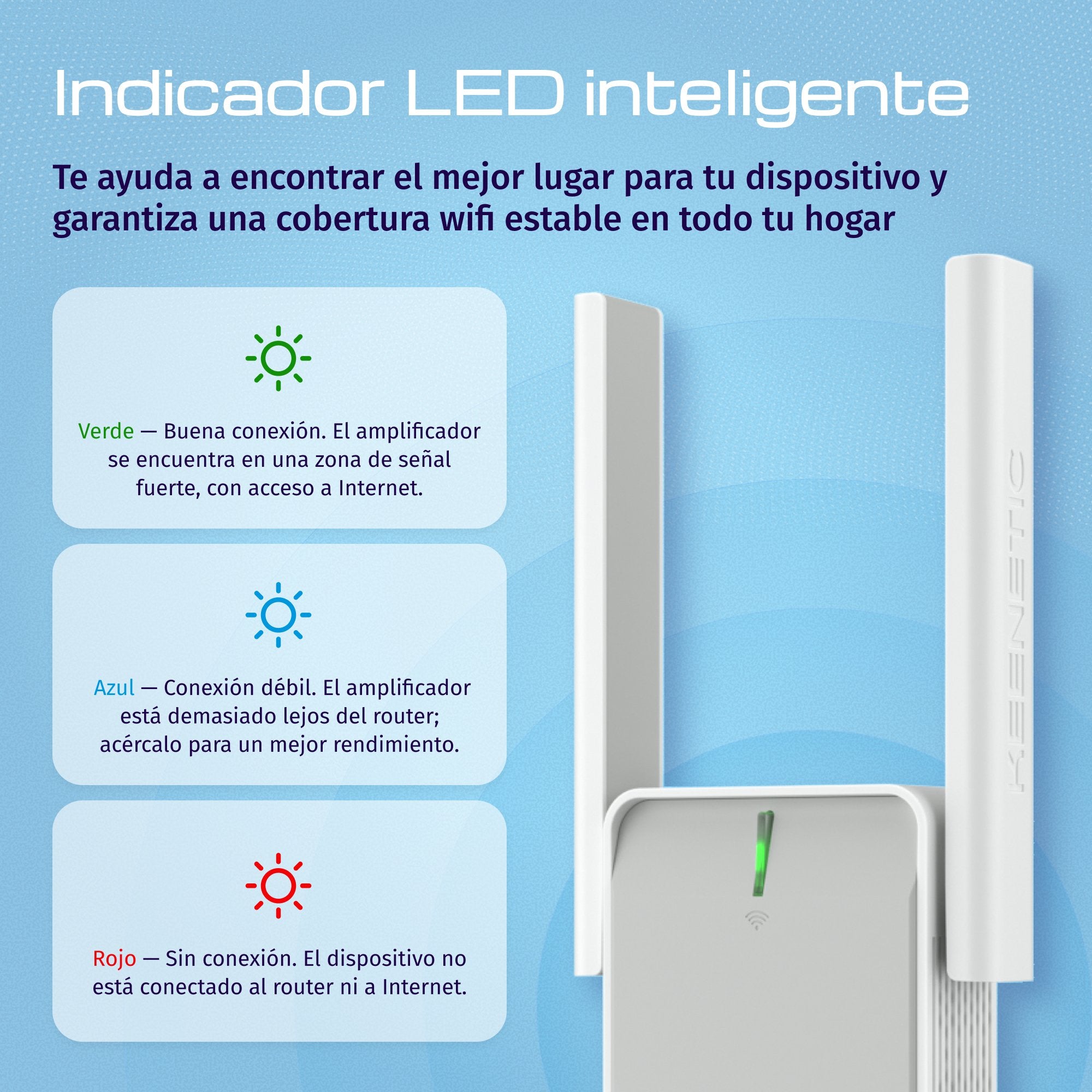 EAN 4897082922063 - Keenetic Buddy 4 (KN-3211) Repetidor de red Blanco, Gris 100 Mbit/s imagen 4