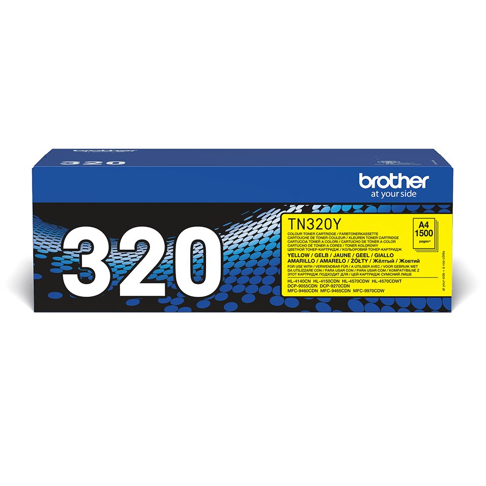 EAN 4977766679374 - Brother TN-320Y cartucho de tóner 1 pieza(s) Original Amarillo imagen 1