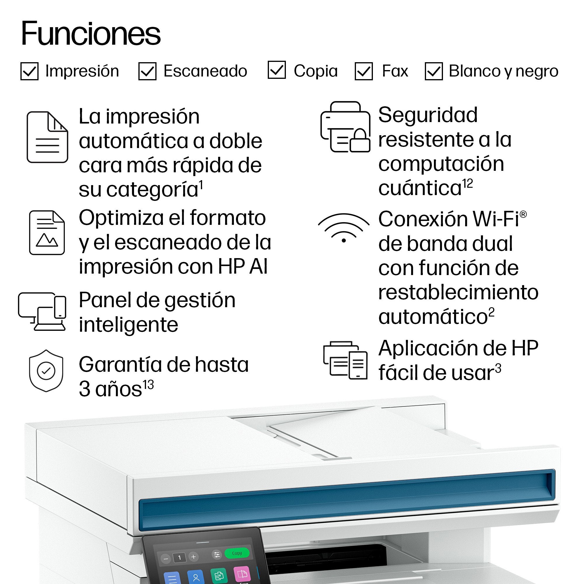 EAN 0198828835260 - HP LaserJet Pro MFP 4113fdn Laser A4 1200 x 1200 DPI 45 ppm Wifi imagen 4