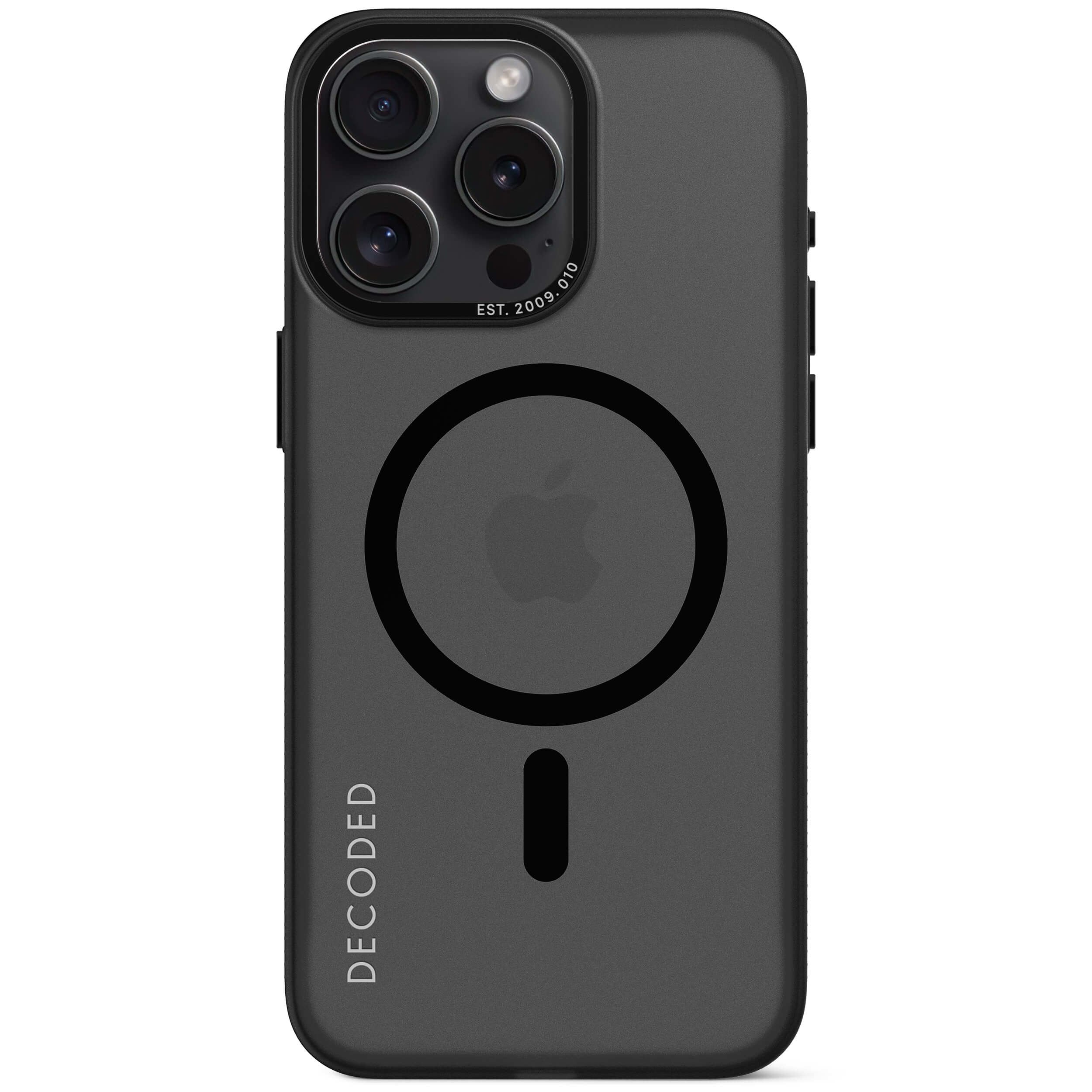 EAN 8720593010805 - Decoded D24IPO15PMBCT2FK funda para teléfono móvil 17 cm (6.7") Negro, Transparente imagen 1