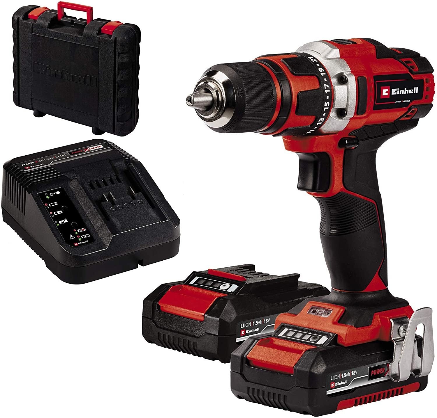 Einhell Taladro Inalámbrico Te-Cd 18/40-1 Li, 18 Voltios 4513939