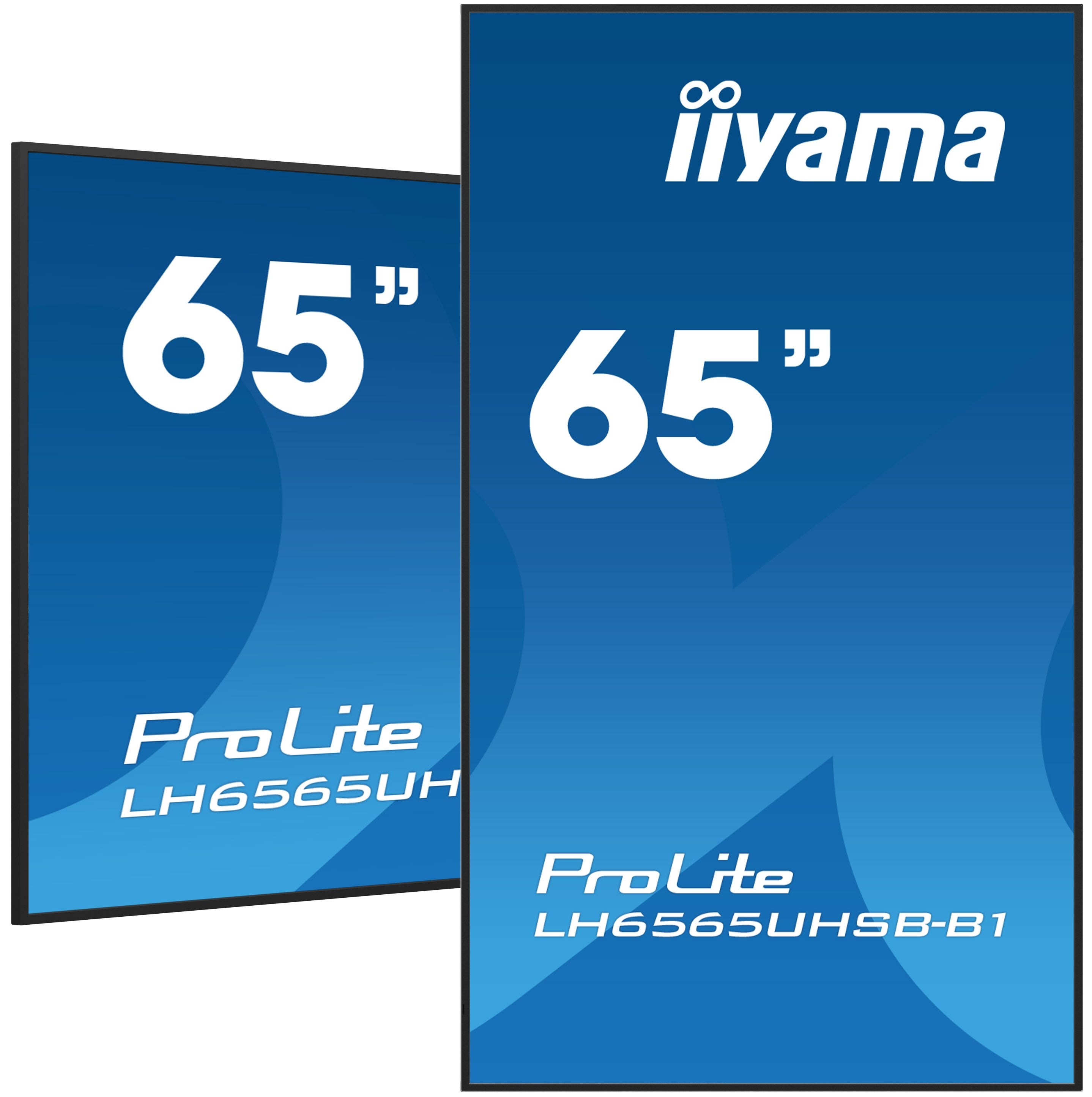 Iiyama Prolite Lh6565uhsb-B1 165 Cm (65") Klasse (163.9 Cm (64.5") Sichtbar) Lcd-Display Mit Led-Hintergrundbeleuchtung