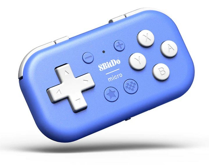 8bitdo Micro Bluetooth Gamepad Azul, Para Nintendo Switch, Android, Raspberry Pi Ret00384