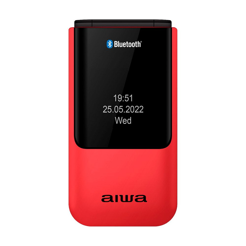 Teléfono Móvil Aiwa Fp-24rd Para Personas Mayores Rojo