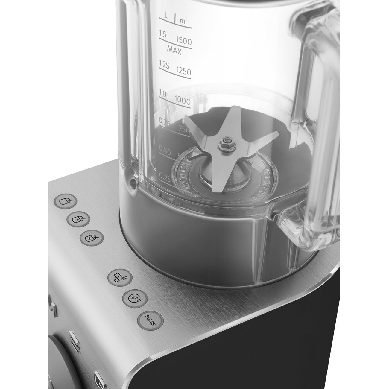 EAN 8017709347451 - Smeg BLC02BLMEU licuadora Batidora de vaso 1400 W Aluminio, Negro imagen 4