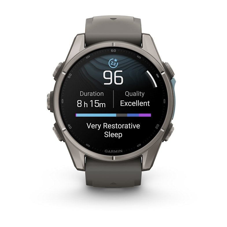 Garmin Fenix 9 Titanio Con Correa De Silicona En Gris Smartwatch 43mm