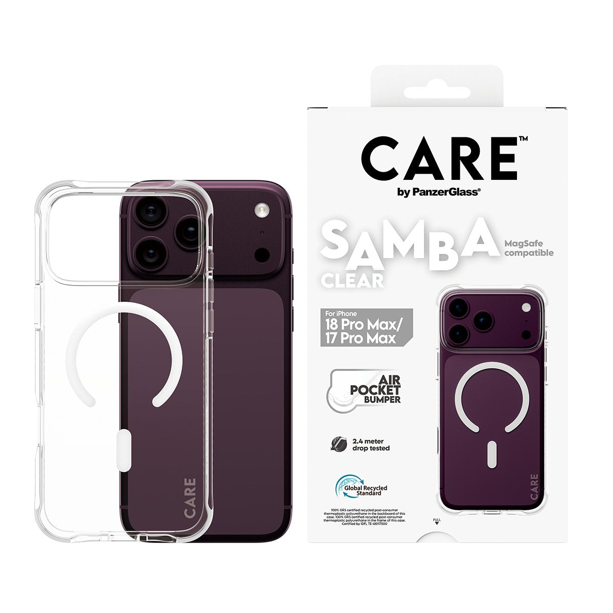 Care By Panzerglass Samba Case Ip17/18 Pro Max Transpa. Ms Weiss