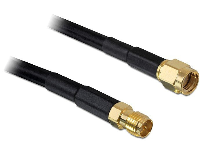 Delock Hf Rp-Sma Stecker > Rp-Sma Buchse 15m Cfd200 Low Loss