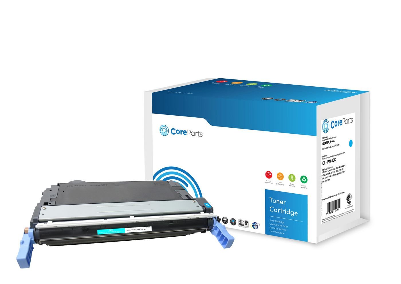 Toner Cyan Q6461a Pages: 12.000, Nordic Swan