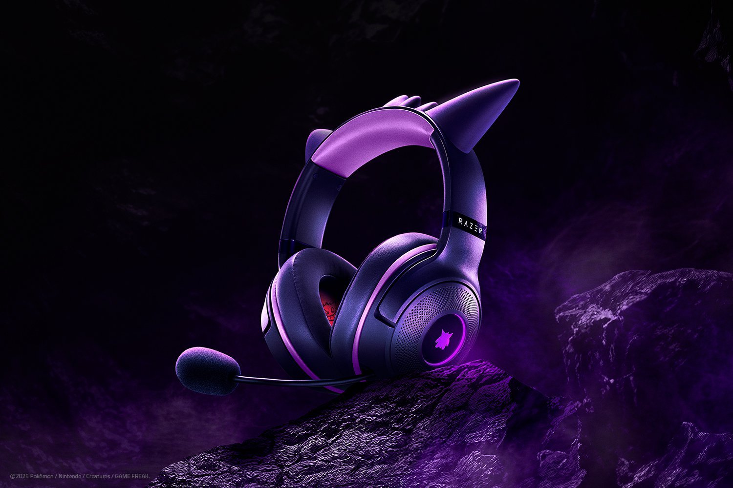 Razer Kraken Kitty V2 Headset, Pokémon Gengar Ed.