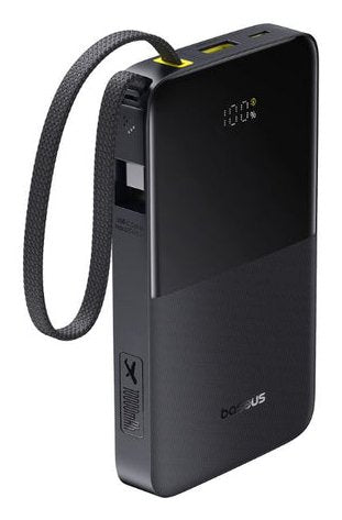 Enerfill Fc51 Bipow2 Pro Digital Display Power Bank With Built-In Cable 10000mah 22.5w Cosmic Black