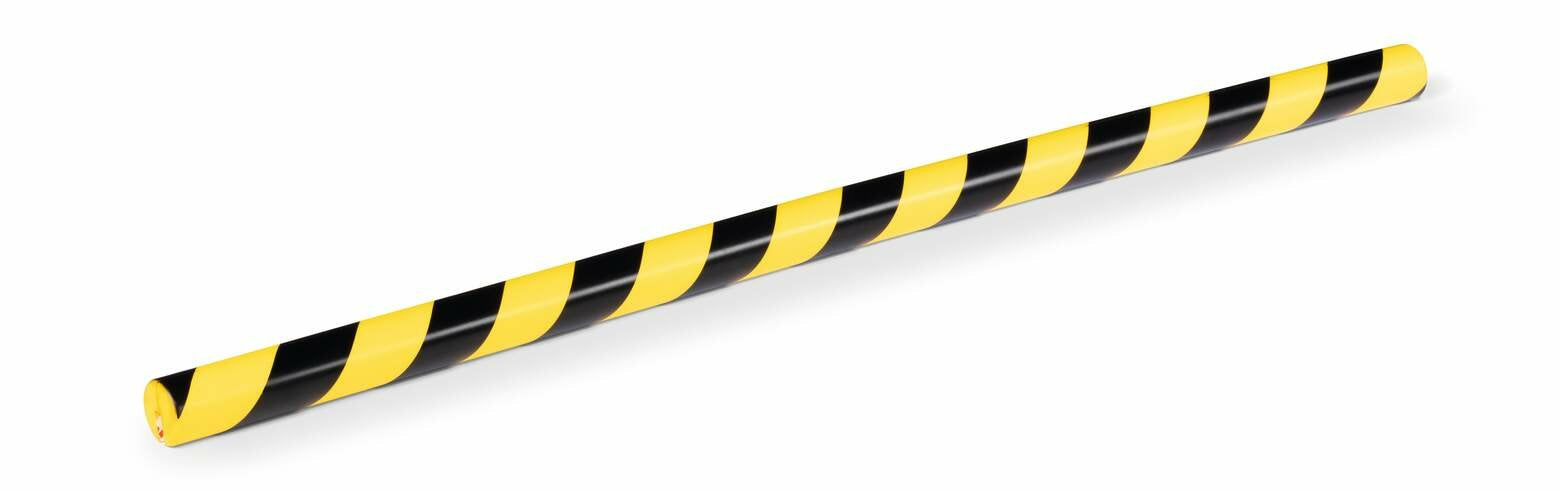 Perfil Protector De Bordes Durable E8r Amarillo Negro Autoadhesivo 1m
