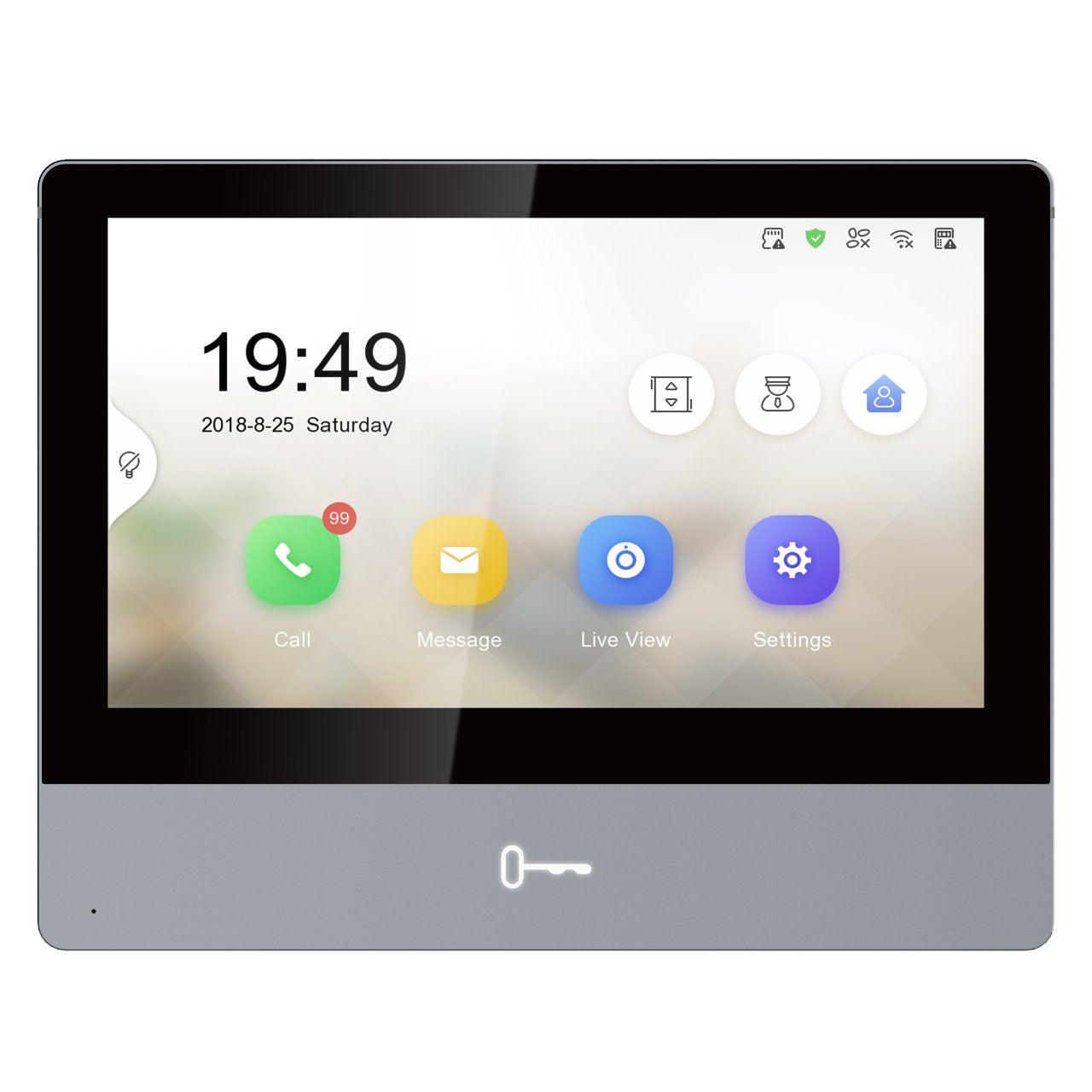 Hikvision Ds-Kh8350-Te1 Sistema De Intercomunicación De Video 17,8 Cm (7") Negro, Gris