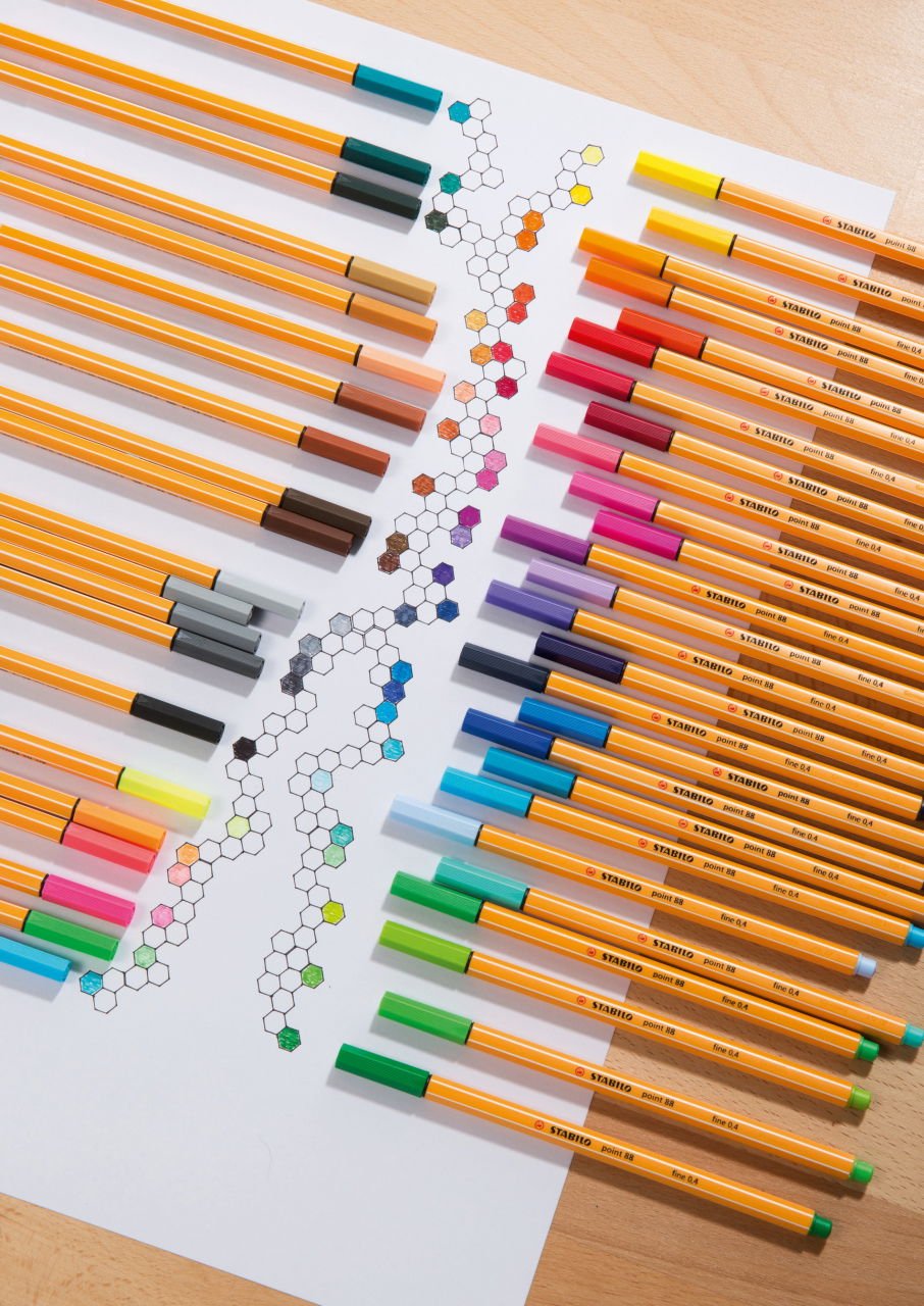 EAN 4006381458900 - STABILO point 88 rotulador de punta fina Fino Negro, Azul, Marrón, Verde, Lila, Ocre, Naranja, Oliva páli imagen 9