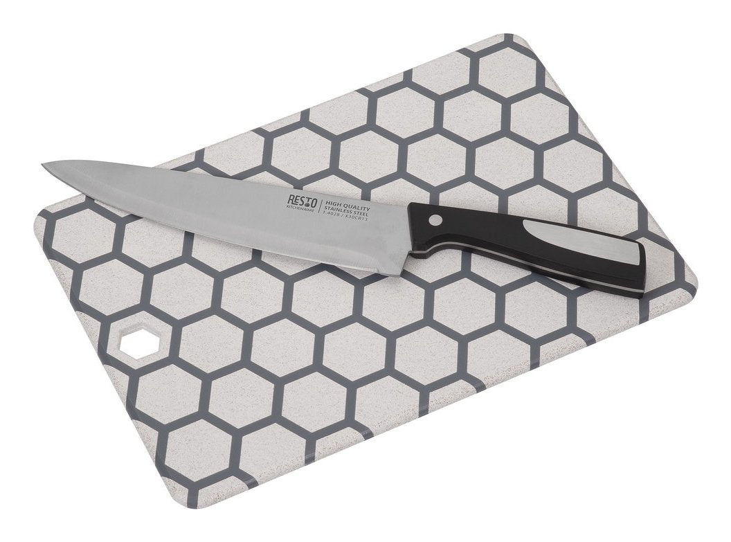 EAN 4260403577660 - Resto Kitchenware 95402 tabla de cocina para cortar Rectangular Plástico Gris, Blanco imagen 7