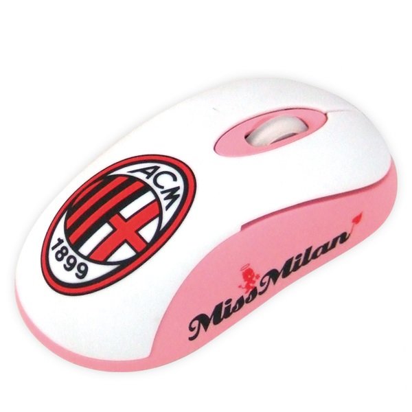 Ratón Pc Minimouse Pink Ufficiale Ac Milan