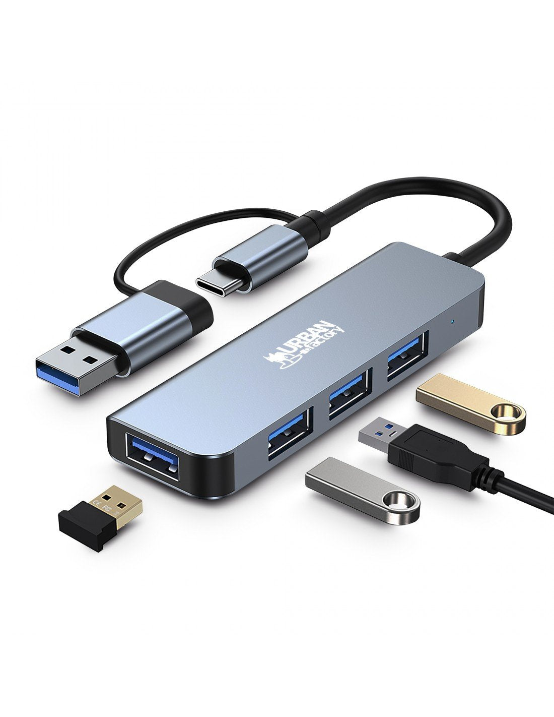 EAN 3760170884608 - Urban Factory MHC35UF base para portátil y replicador de puertos Alámbrico USB 3.2 Gen 1 (3.1 Gen 1) Type imagen 4