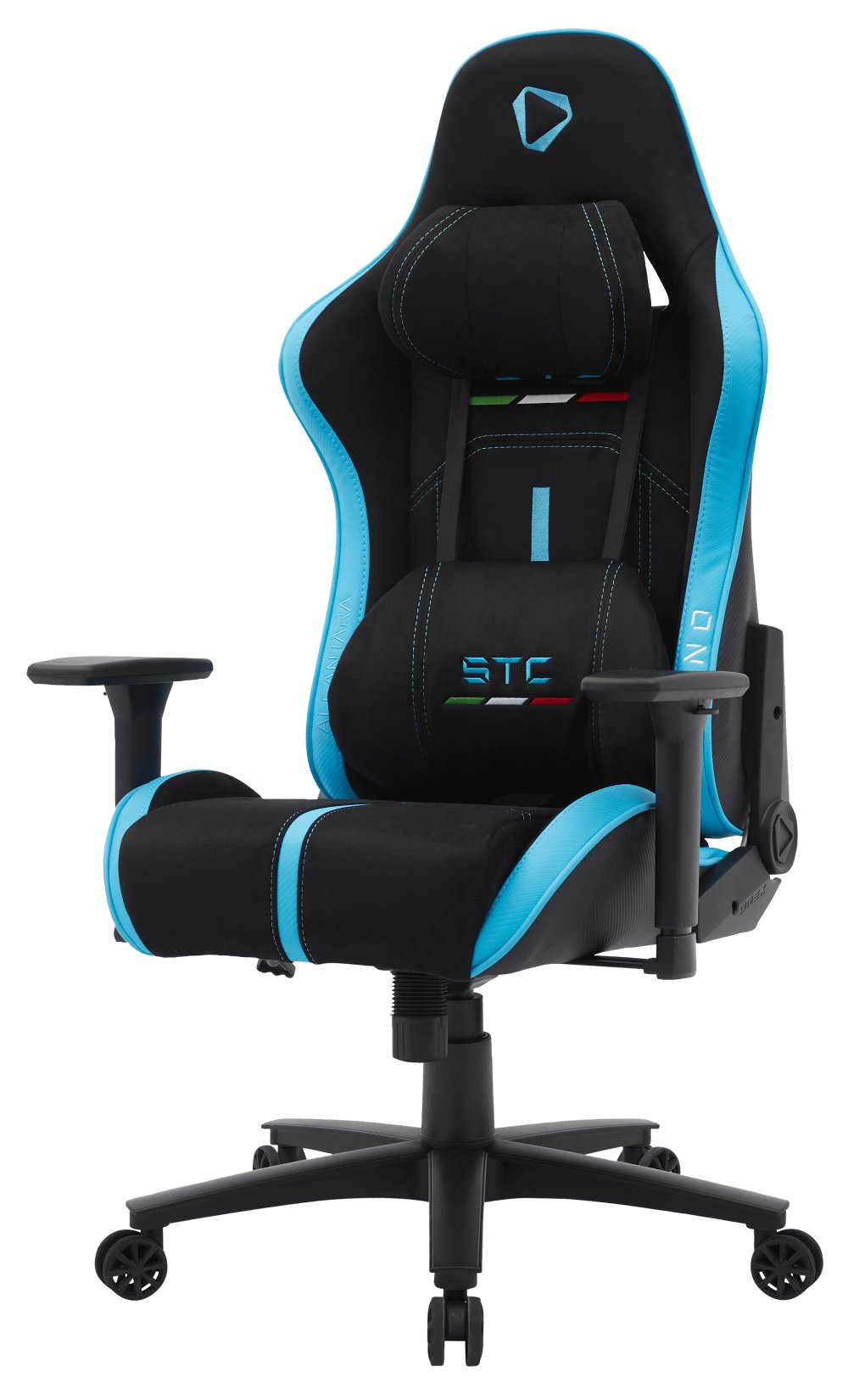 Silla Gaming Onex Stc Alcantara Serie L - Negro Azul