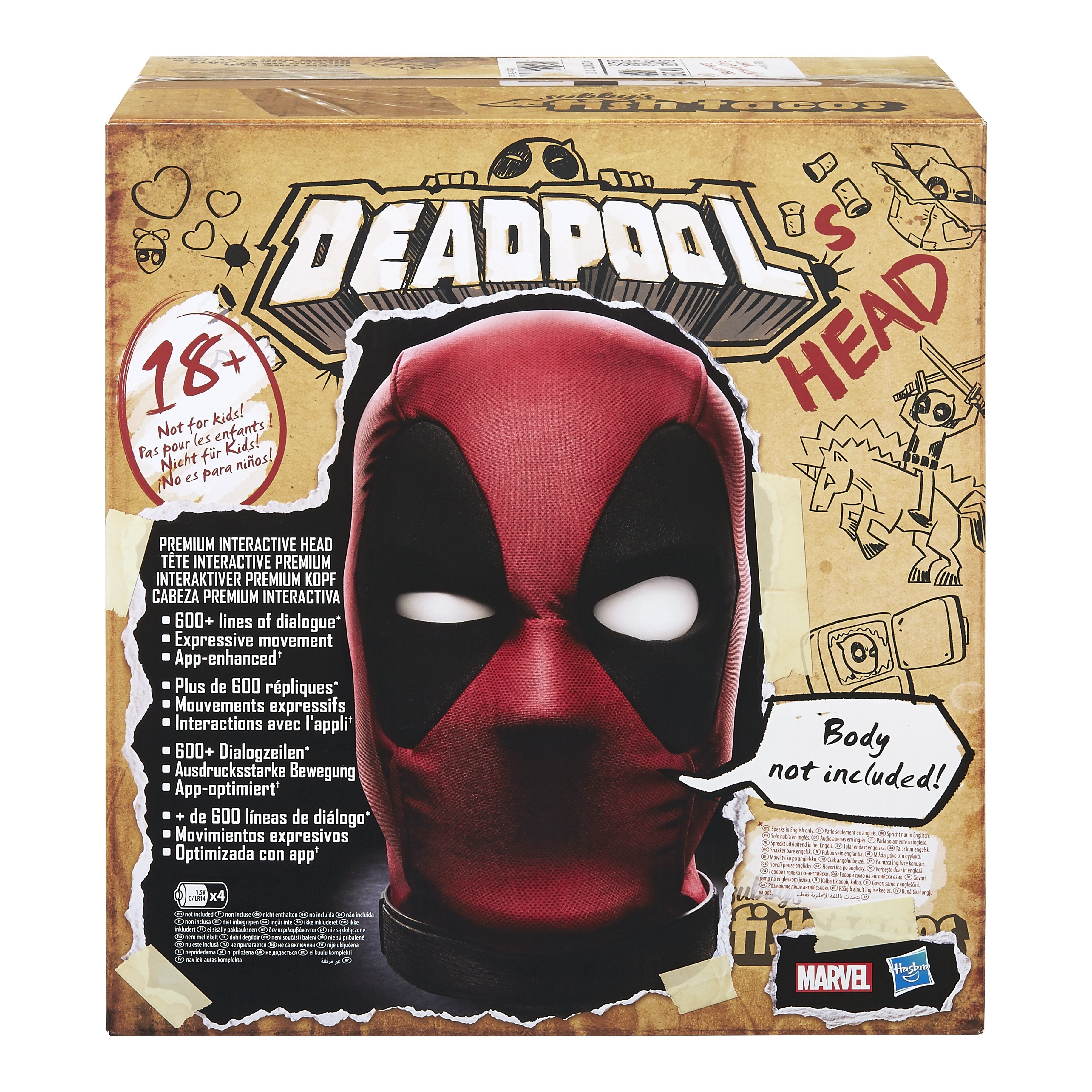 Replica Marvel Cabeza Animatronica Deadpool Legends Series