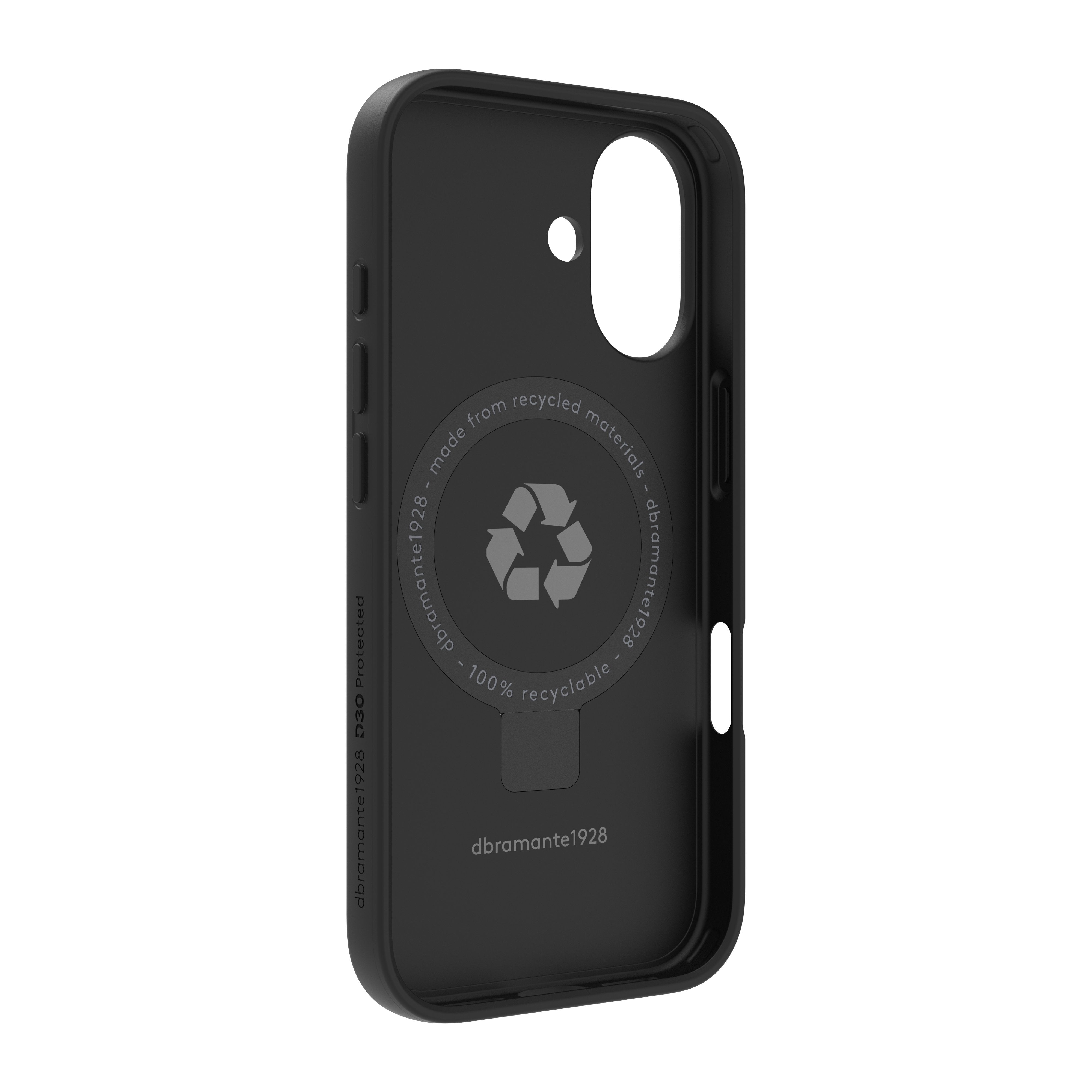 Dbramante1928 Iceland Ultra Carcasa Trasera Para Teléfono Móvil Resistente Soporte Compatibilidad Con Magsafe D3o Plástico Negro