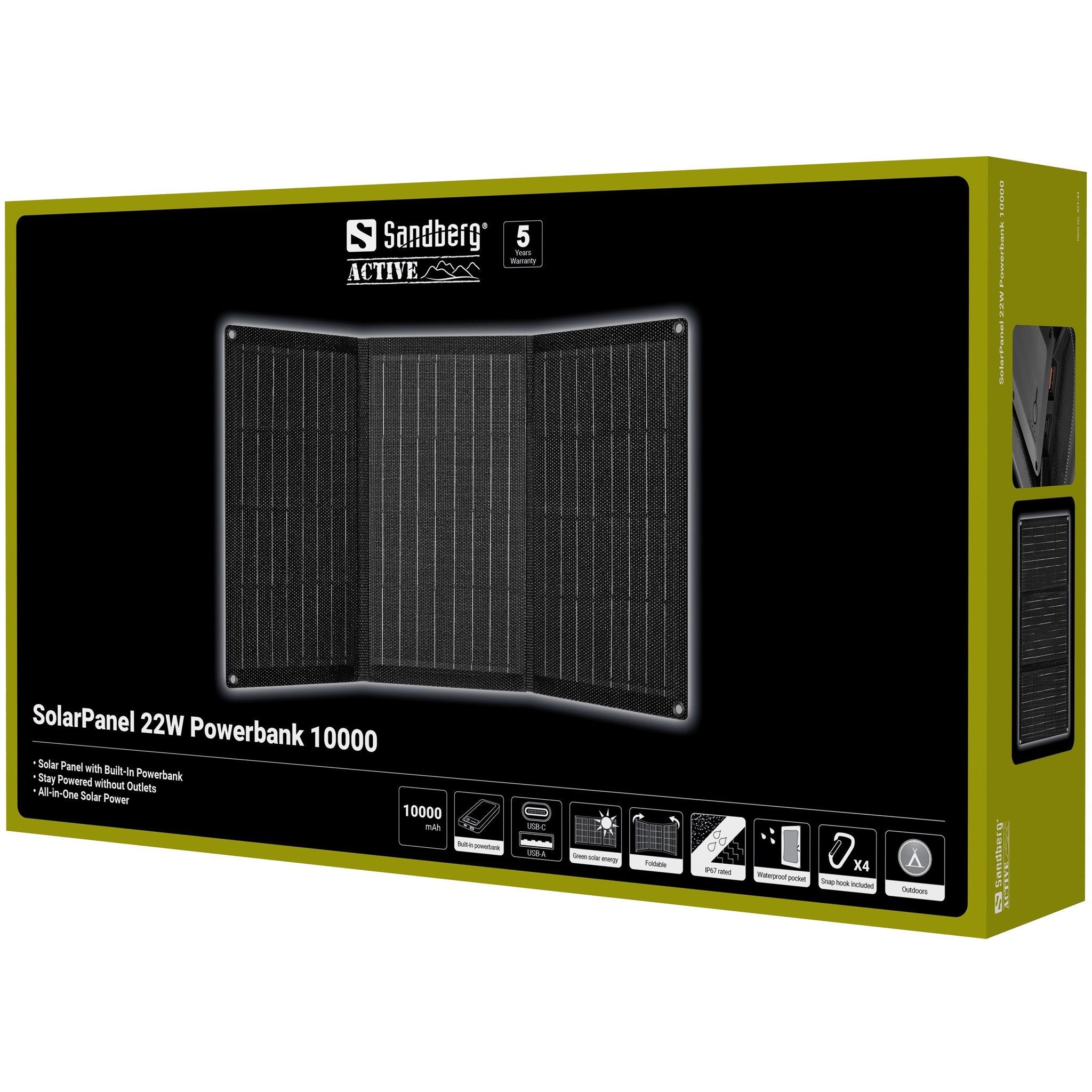 Solarpanel 22w Powerbank 10000