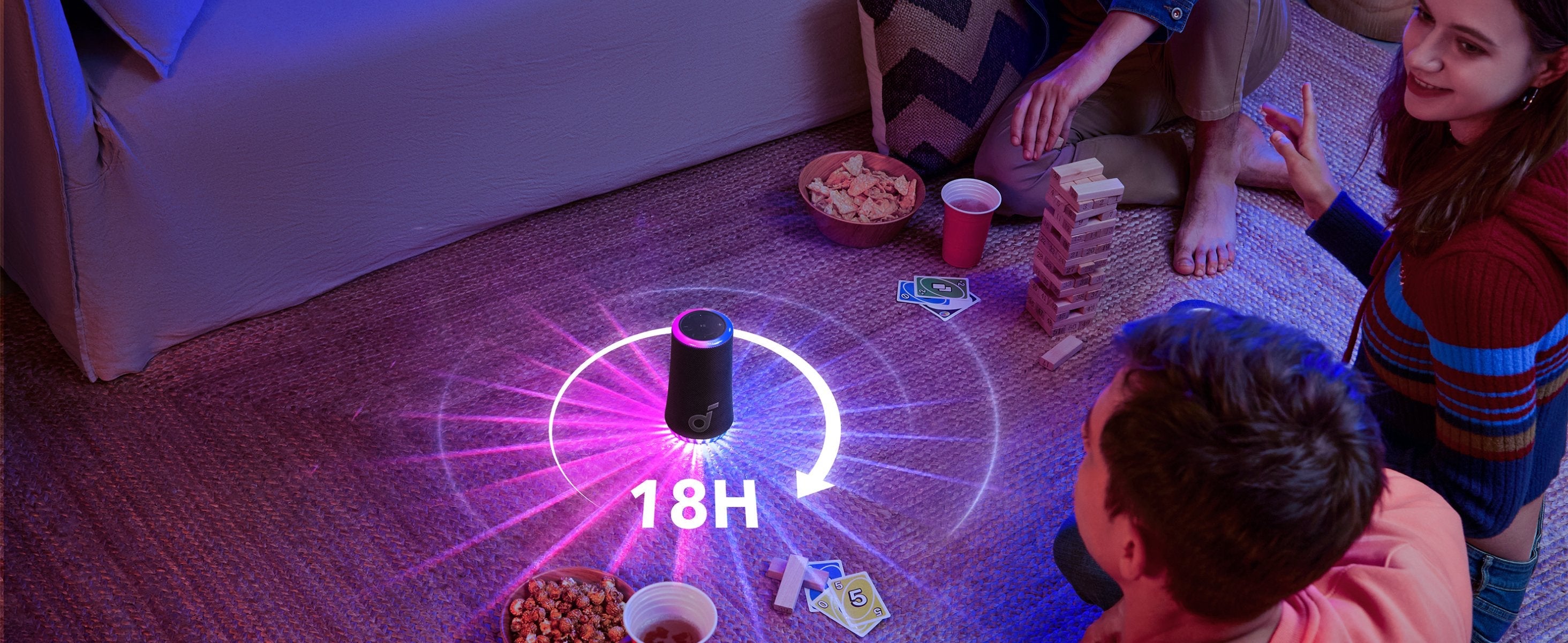 Altavoz Soundcore Glow Portátil Bt, Negro