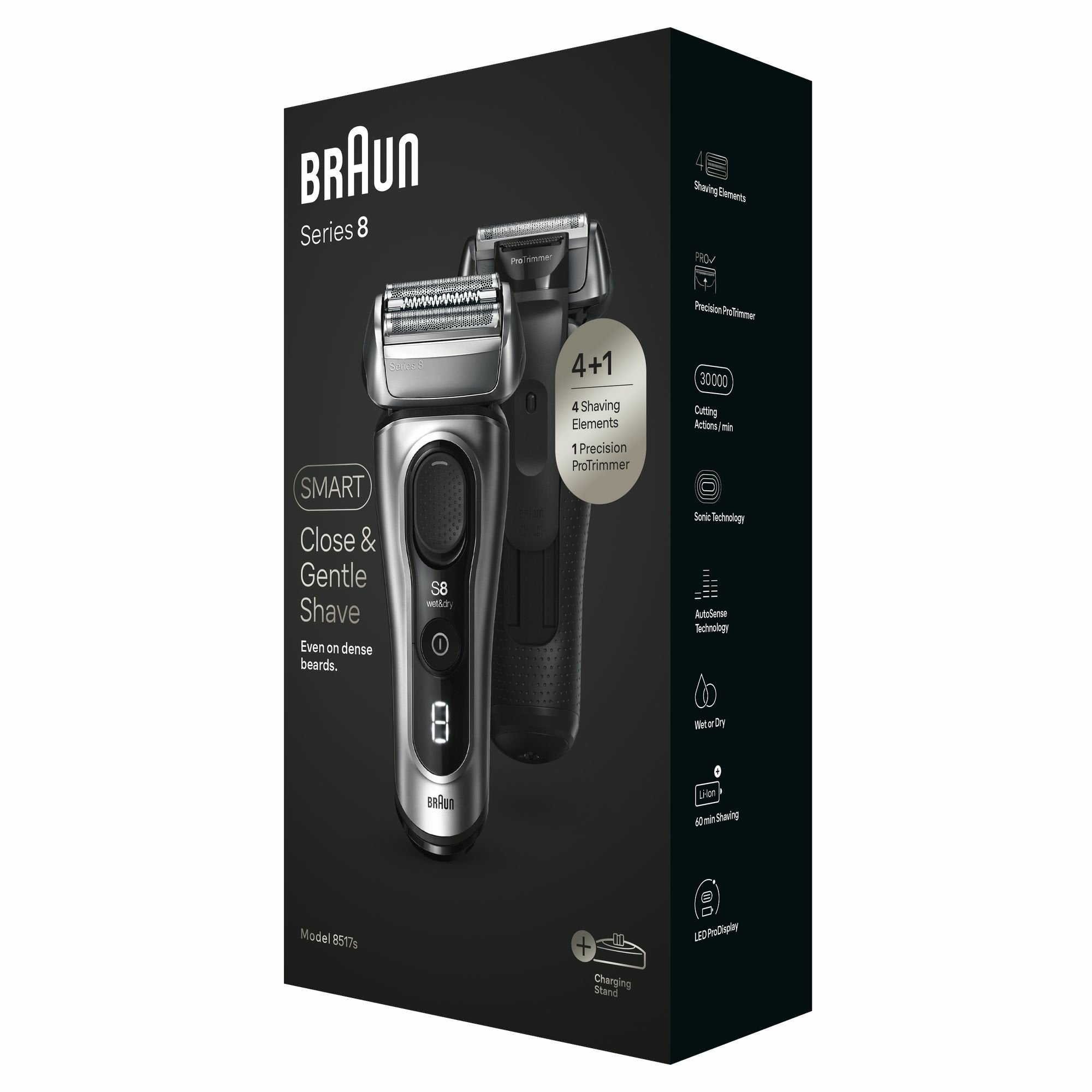 EAN 7500435218016 - Braun Series 8 8517s Recortadora Plata imagen 2