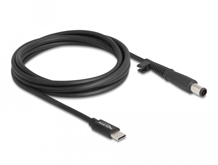 Delock Notebook Ladecable Usb Type-C Stecker Zu Hp 7,4 X 5,0 Mm Stecker