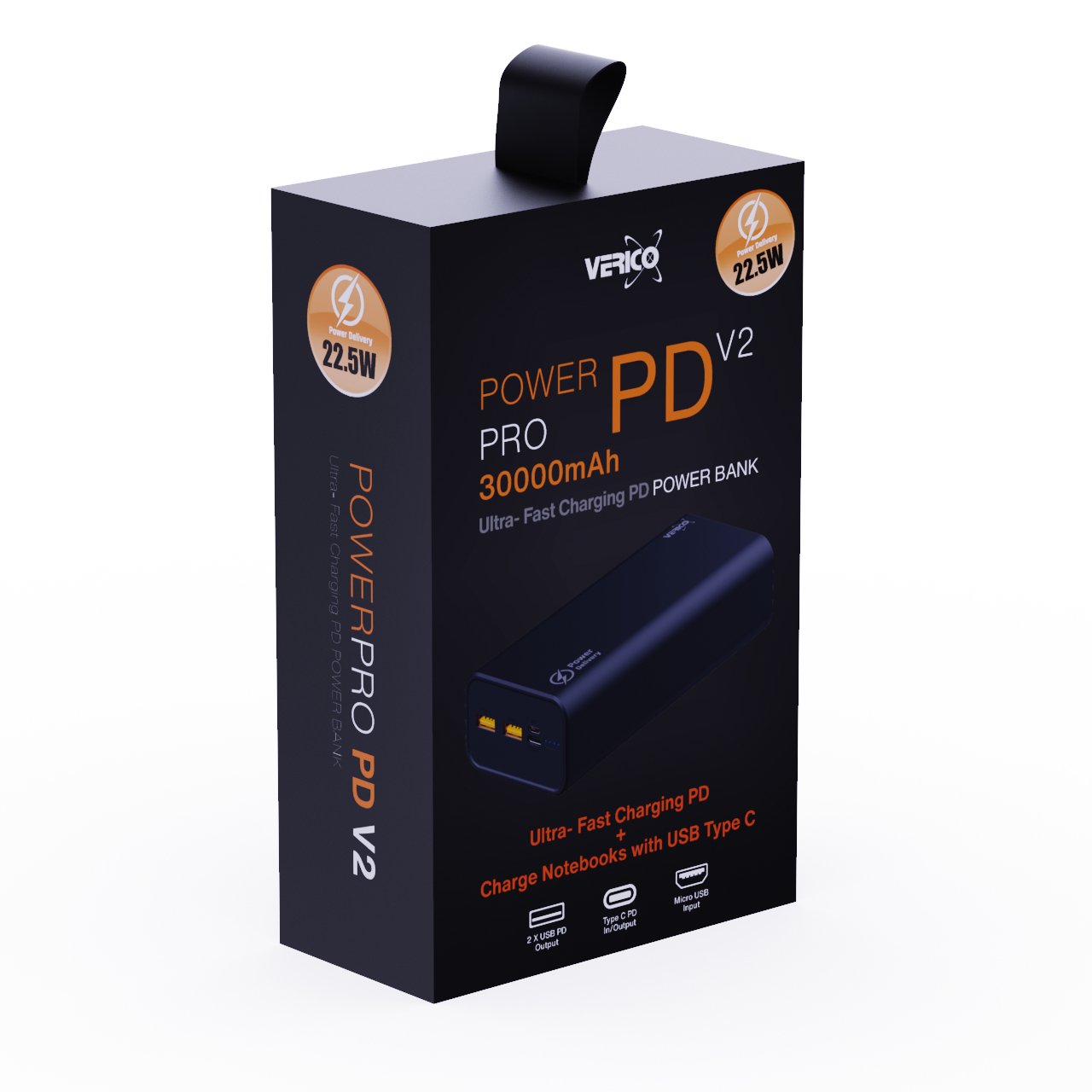 EAN 4713095608209 - Verico Power Pro PD Polímero de litio 30000 mAh Negro imagen 1