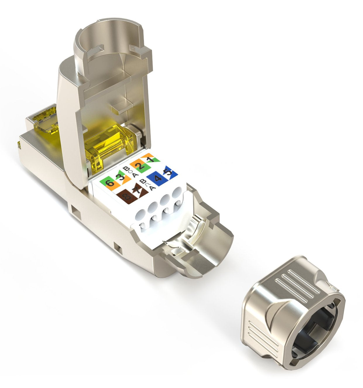 EAN 4016032499367 - Digitus DN-93638 conector RJ-45 Plata, Amarillo imagen 7