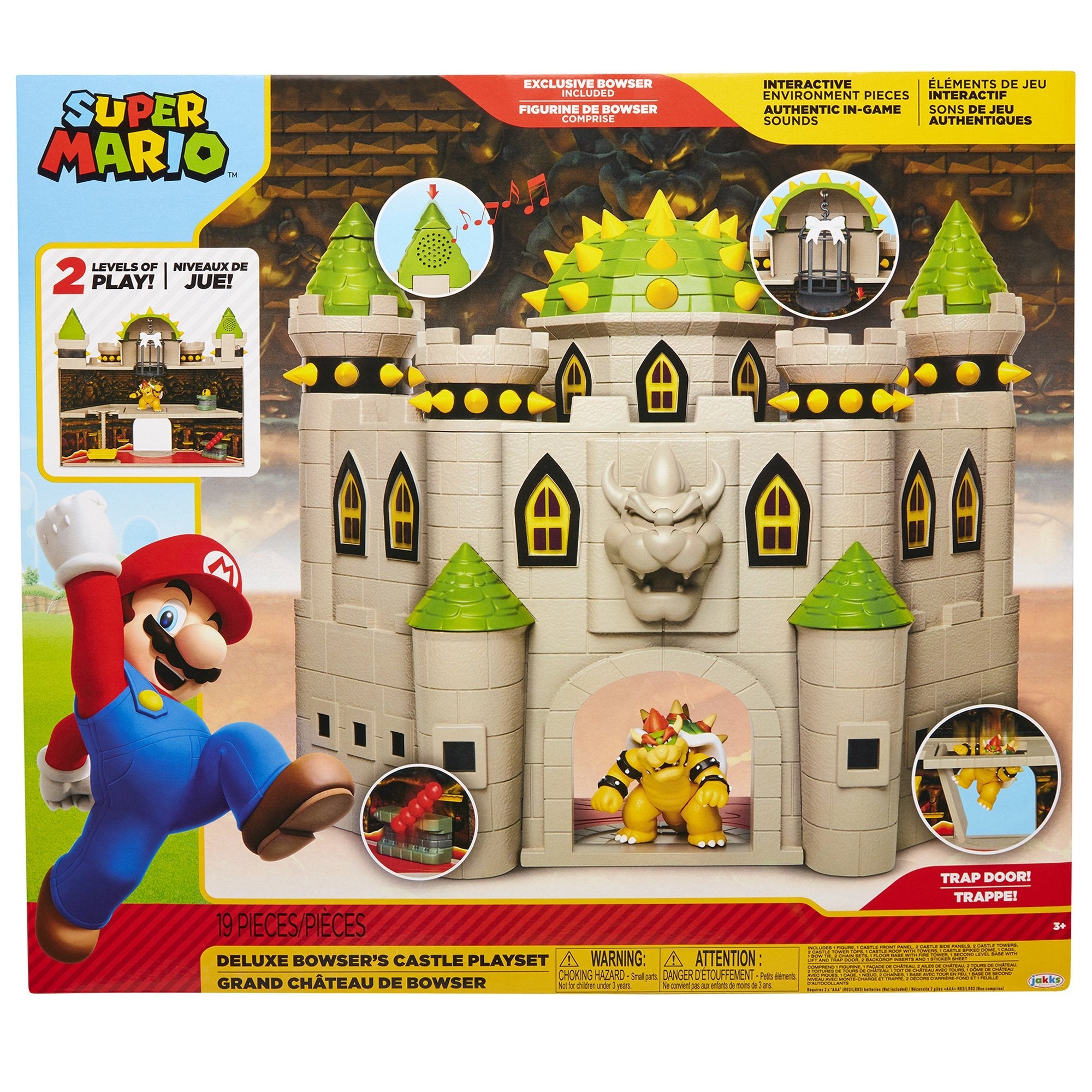 Playset Castillo Bowser Deluxe Mario Bros
