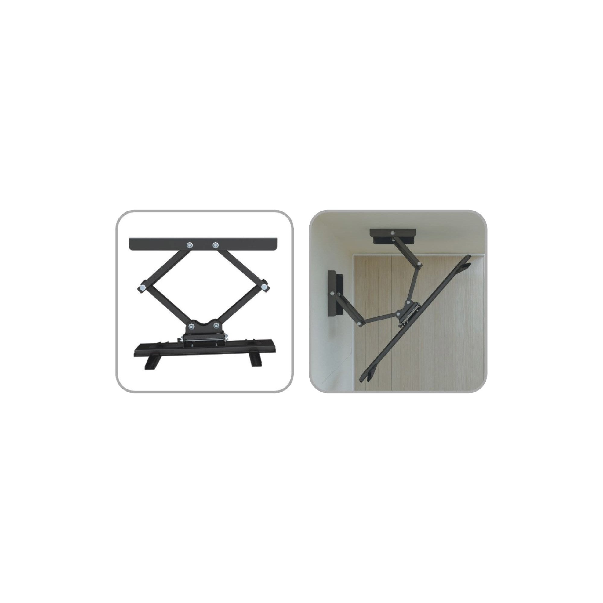 Soporte De Pared De Esquina Inline Para Tft / Led / Plasma De 37" A 63" Hasta 60 Kg