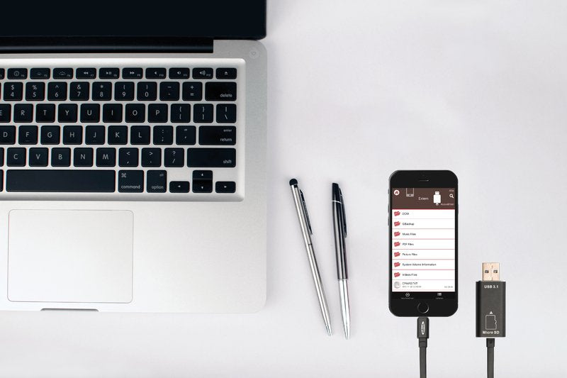 Lector De Tarjetas Externo Ednet 31519 Negro Usb 3.2 Gen 1 (3.1 Gen 1)/Lightning