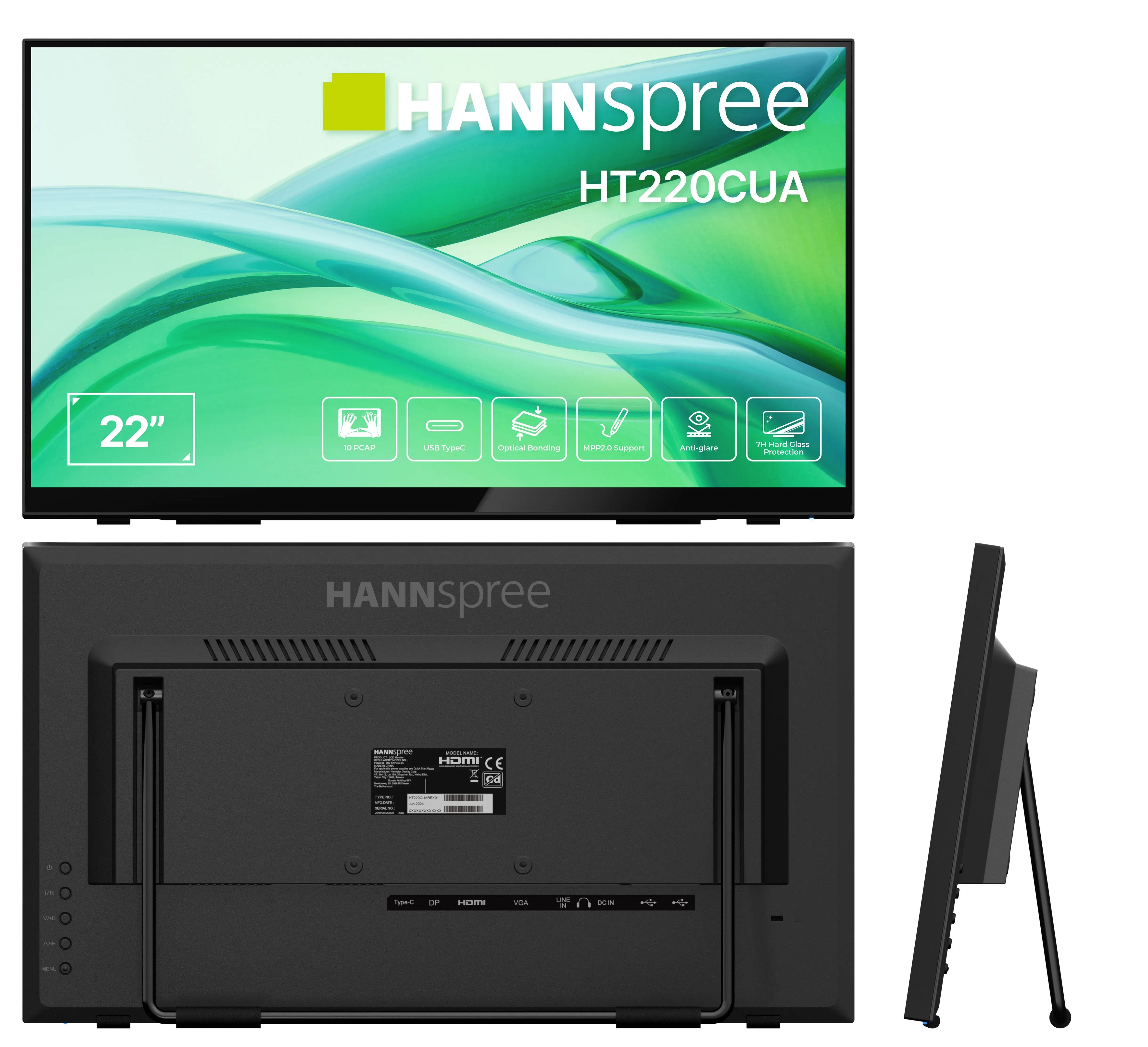 EAN 4711404024702 - Hannspree HT220CUA pantalla para PC 54,5 cm (21.4") 1920 x 1080 Pixeles Full HD LED Pantalla táctil Negro imagen 14