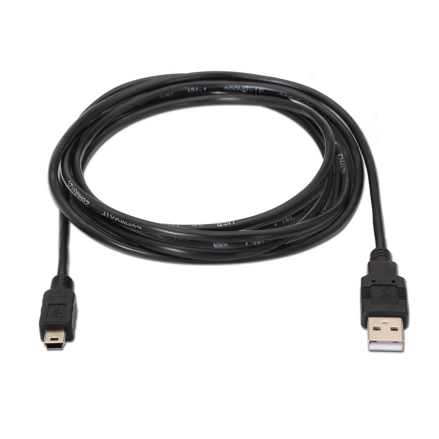 EAN 8436574700220 - AISENS A101-0023 cable USB USB 2.0 0,5 m USB A Mini-USB B Negro imagen 2