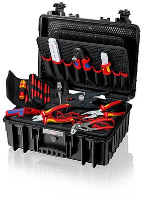 EAN 4003773084365 - Knipex 00 21 35 caja de herramientas Negro Aluminio, Poliestireno imagen 2