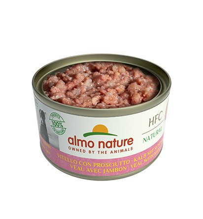 Alimento Húmedo Para Perros Almo Nature Hfc Natural Ternera Con Jamón - 95g