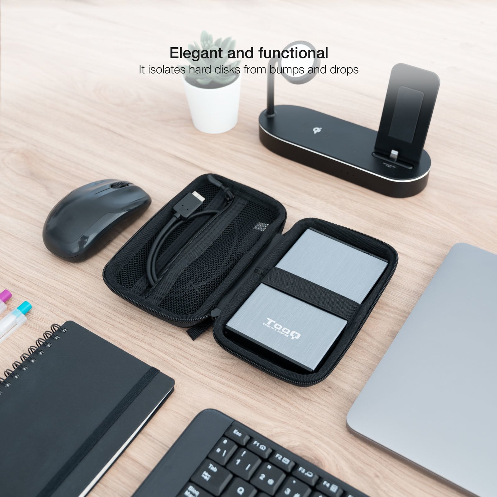EAN 8433281012141 - TooQ TQBC-E2503B funda para disco duro externo imagen 3