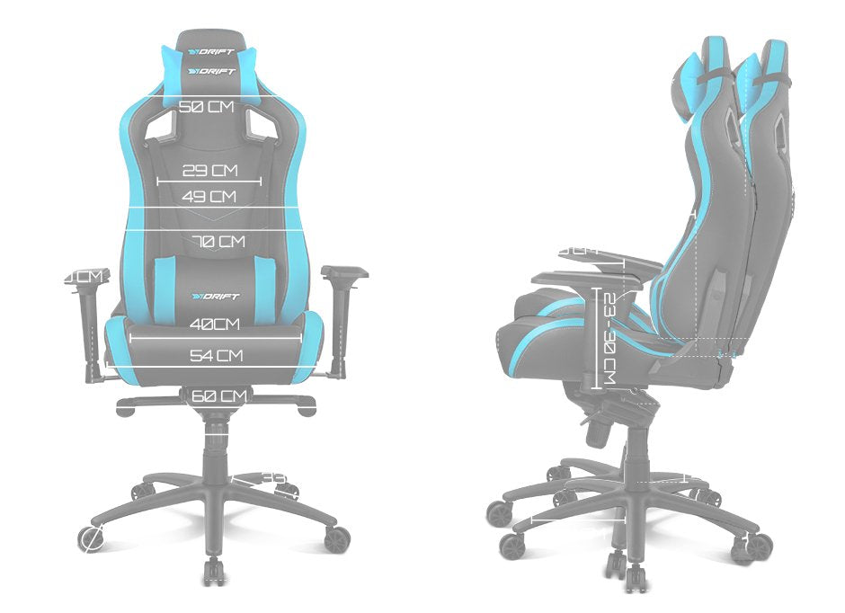 EAN 8436587970887 - DRIFT DR500 Silla para videojuegos de PC Asiento acolchado tapizado Negro, Verde imagen 11