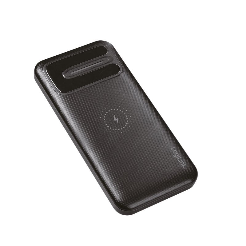 Logilink Pa0305, 8000 Mah, Lithium Polymer (Lipo), Inalámbrico Aufladen, 3,7 V, 10 W, Negro