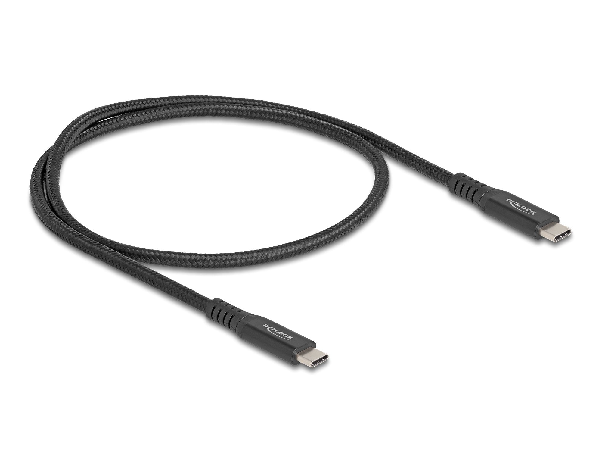 Delock 80023 Cable Usb 20 Gbps Usb Type-C Macho A Macho Pd 3.0 100 W E-Marker 0,5 M Metal Negro