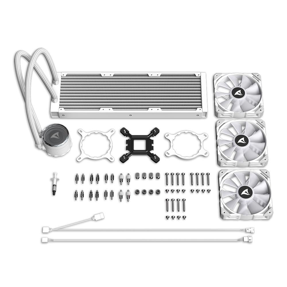 EAN 4044951038619 - Sharkoon S90 Procesador Sistema de refrigeración líquida todo en uno 12 cm Blanco 1 pieza(s) imagen 15