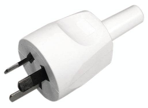 Bachmann Schutzkontaktstecker Australien 10a 250v Weiss