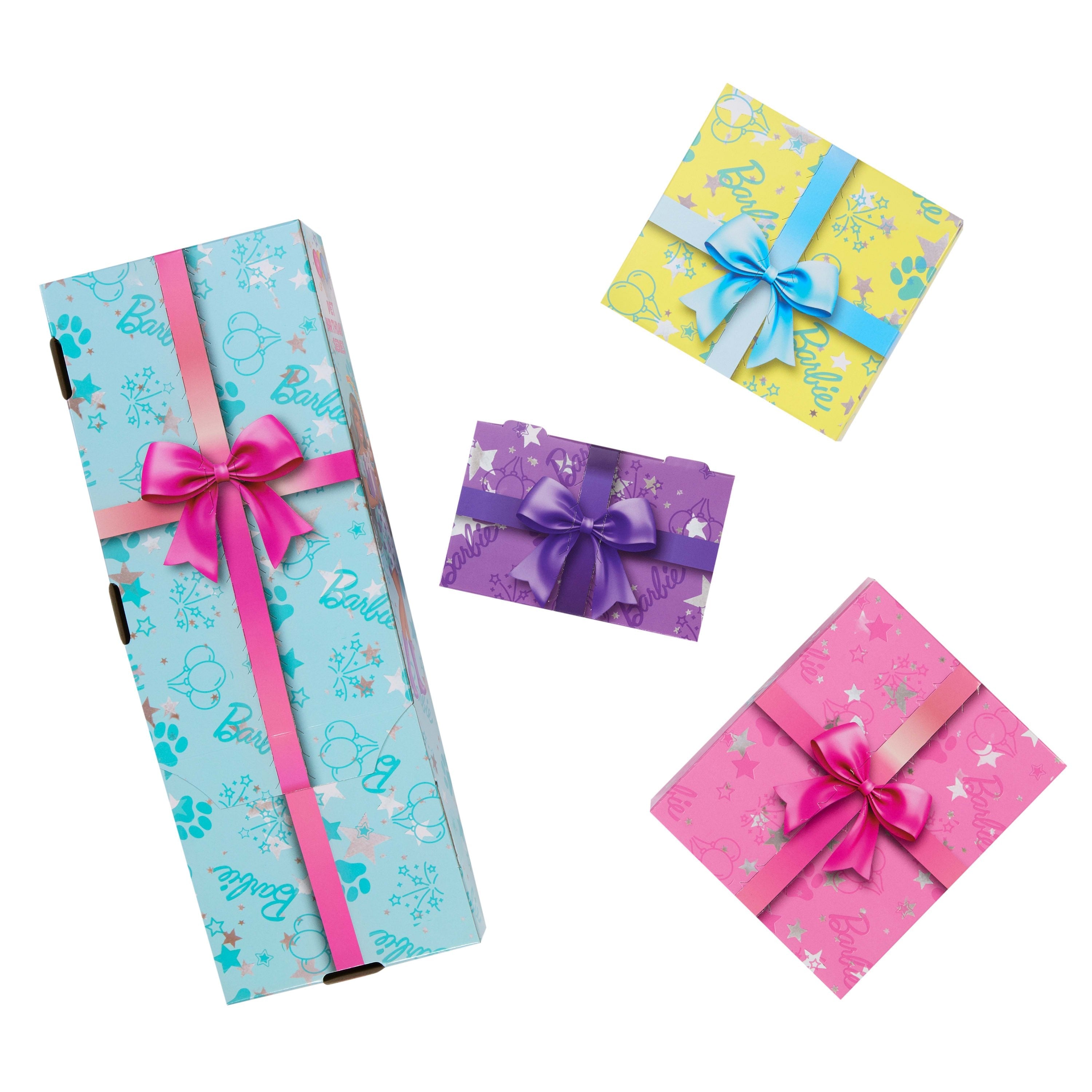 Mattel Barbie Party Unboxed Haustier Geburtstag Serie - Azules Kleid Jfg72