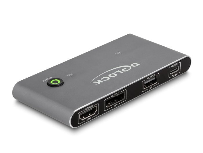 EAN 4043619114856 - DeLOCK 11485 interruptor KVM Antracita imagen 1