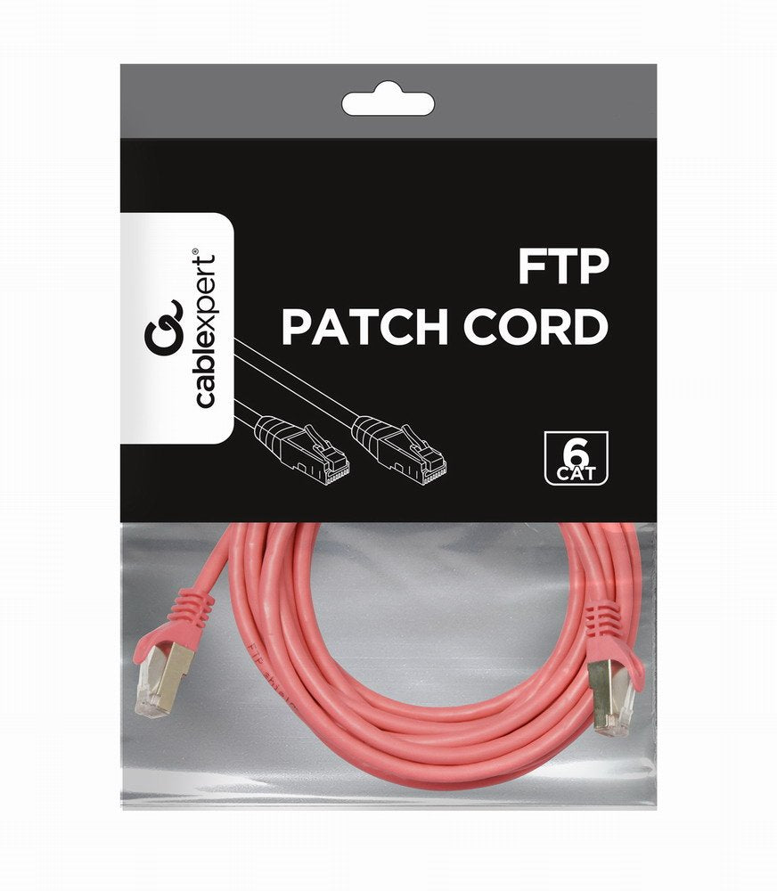 EAN 8716309078009 - Gembird RJ45/RJ45 Cat6 3m cable de red Rosa F/UTP (FTP) imagen 3