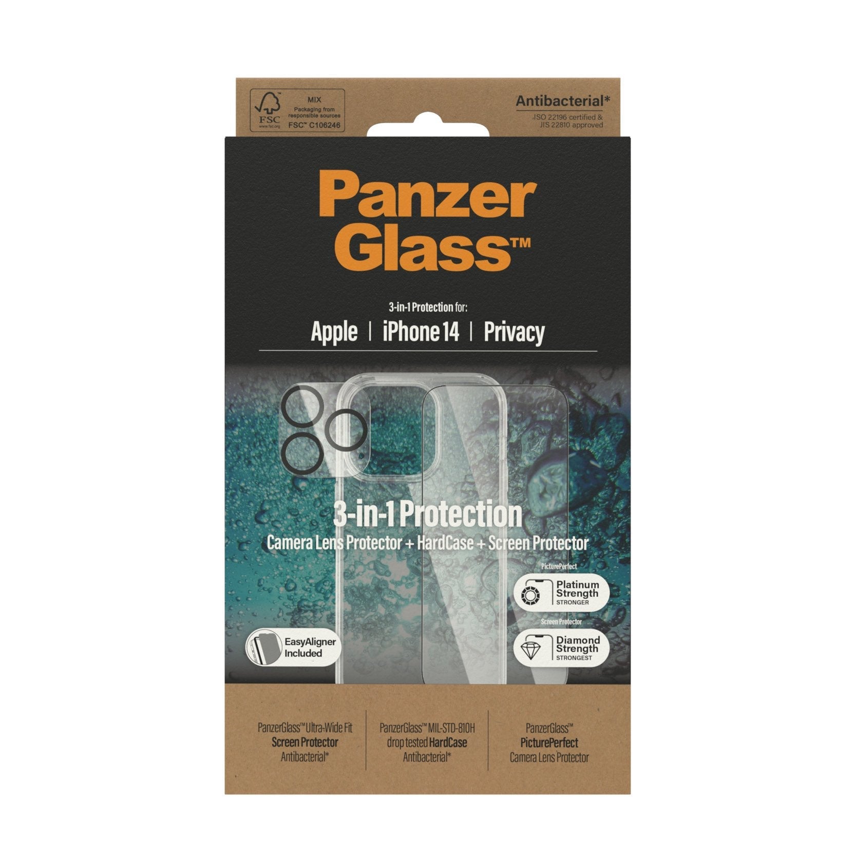 Panzerglass Pg Bund Iph 2022 6.1uwf Prv Scrprt Hc Pp Protector De Pantalla Apple 1 Pieza(S)