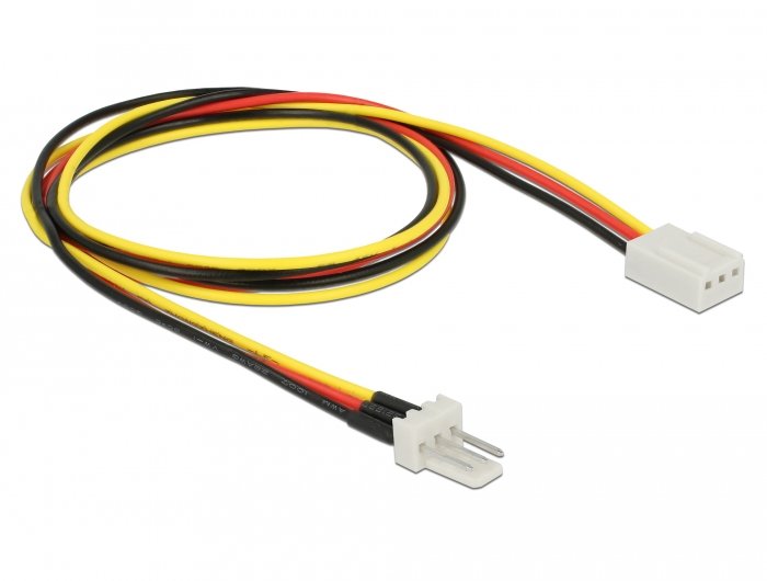 Delock Lüfter Stromcable 3 Pin Stecker Zu 3 Pin Buchse 60 Cm