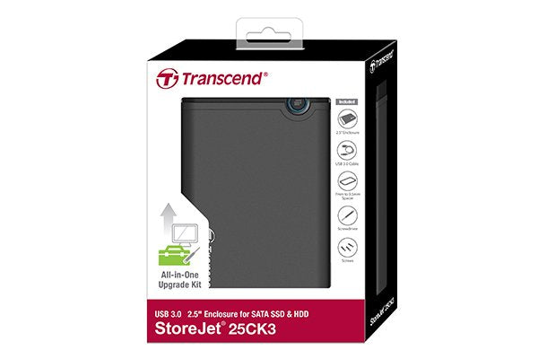 Transcend Ts0gsj25ck3 Caja Para Disco Duro Externo 2.5" Carcasa De Disco Duro/Ssd Verde
