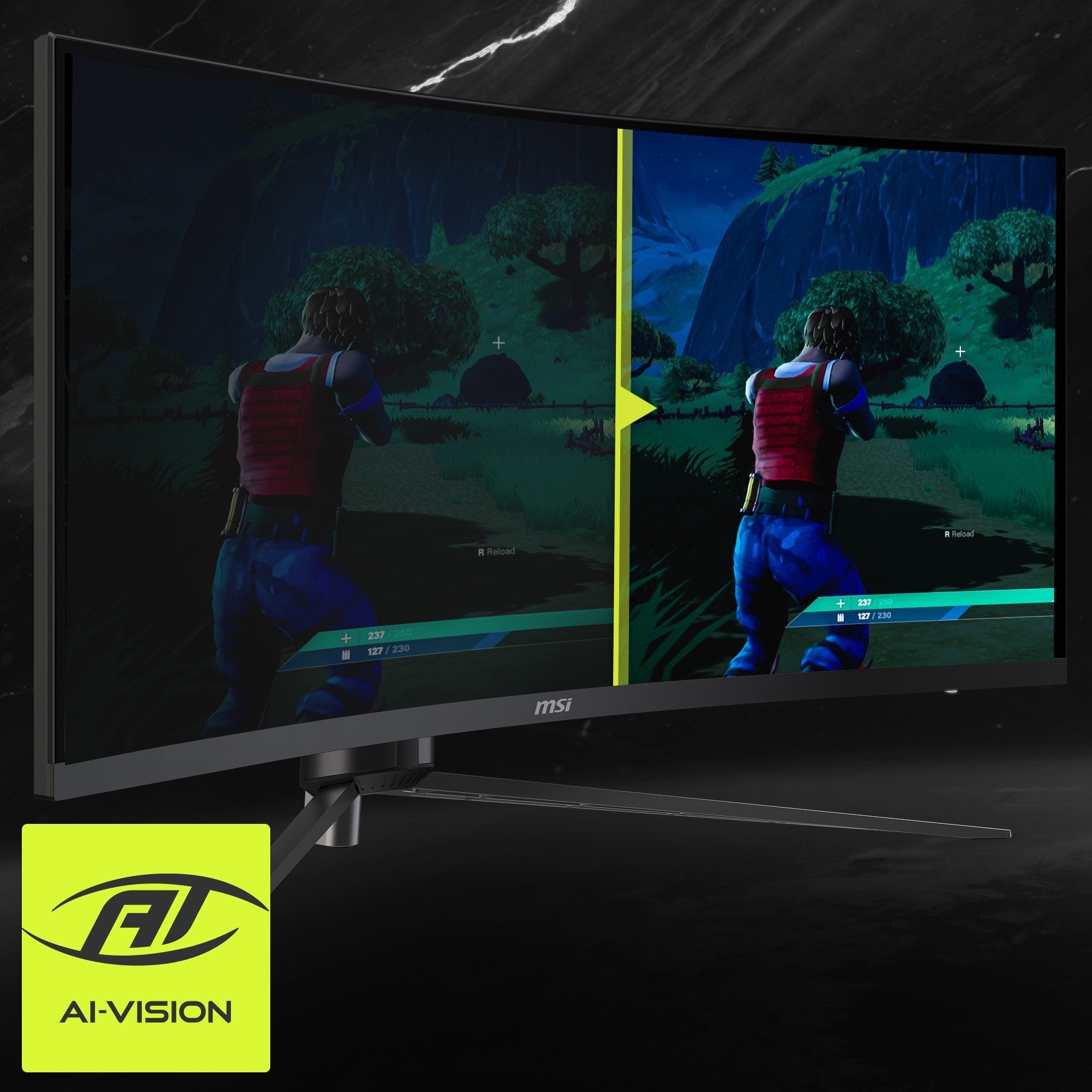 Msi Mag 345cqrde, Monitor Gaming 86 Cm 34", Negro, Uwqhd, Va, Curvo, Ai-Vision, Panel 180hz 9s6-3dd14h-003